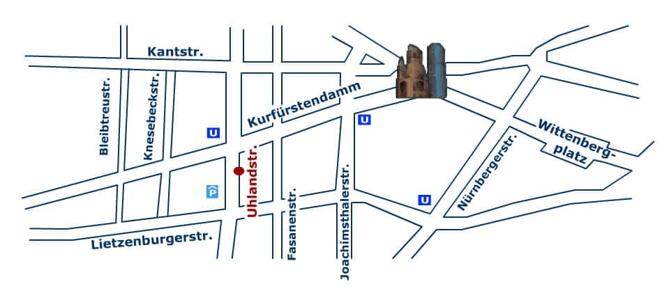 Umgebung Kanzeil Dr. Lueg Uhlandstrasse